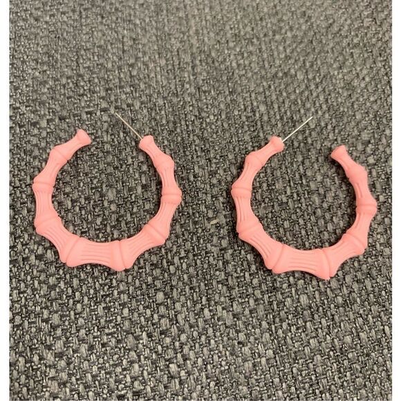 Colored Bamboo Hoops - Picture 2 of 2